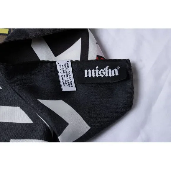 Misha, Graphic printed square scarf - Picture 4 of 6